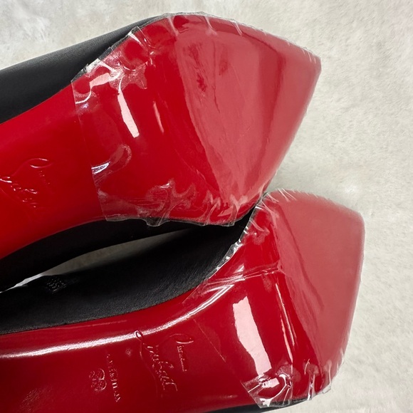 Christian Louboutin Black Booties Heel 85 mm Size 38 - Picture 8 of 8